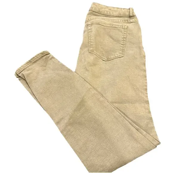 Women's Ellen Tracy Jeans Refined Mid Rise Skinny Size 6 Olive Green - Picture 8 of 10